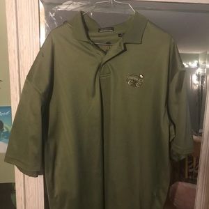Country club green golf shirt, very light